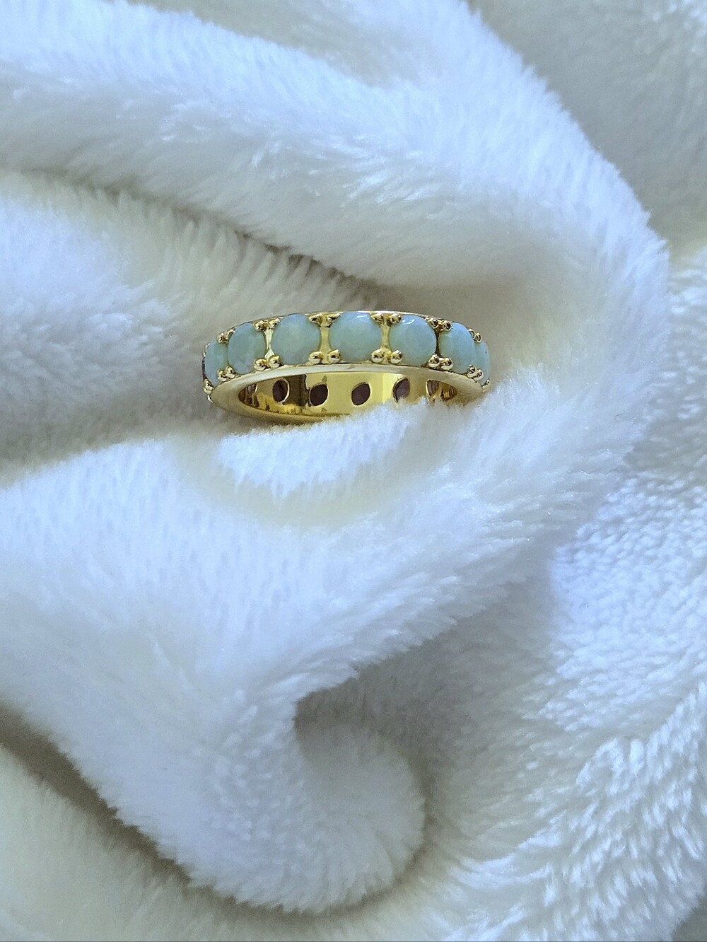 Kendra Scott (Retired) Gold💛 "Chandler" Band Ring💍 in Green💚 Lilac💜 Mix - Picture 15 of 16